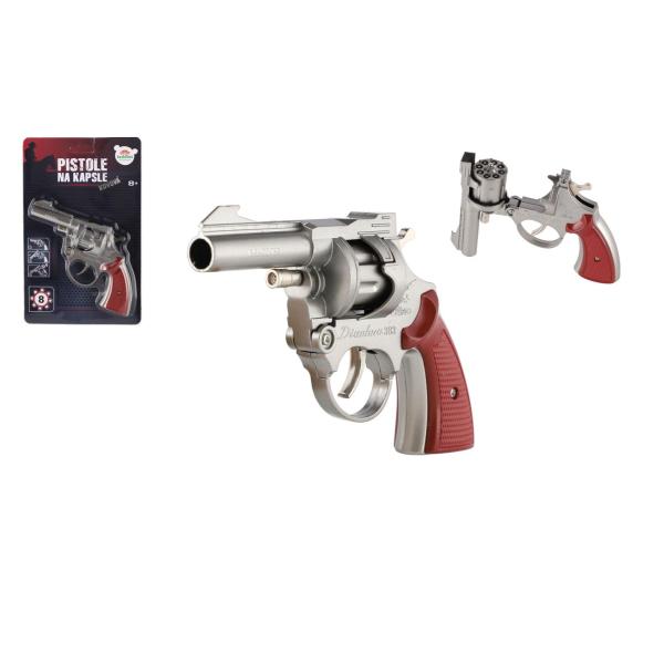 Pistole na kapsle 8 ran kov 18cm