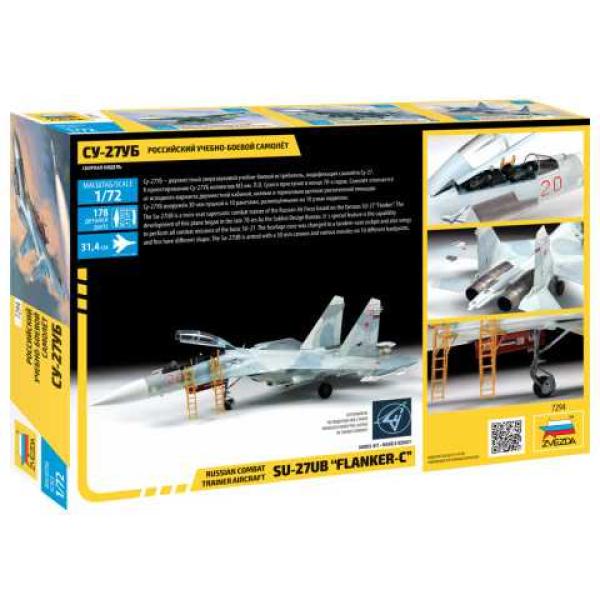 Model Kit letadlo 7294 - Sukhoi SU-27 UB "Flanker-C" (1:72) (obrázek 3)