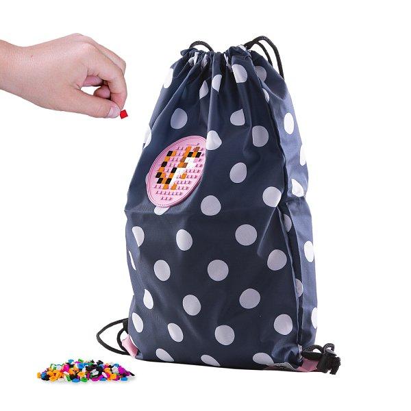 PIXIE CREW batoh s modrými a bílými tečkami