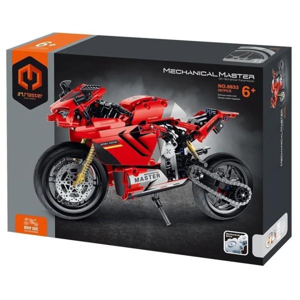 iM.Master Stavebnice motorka červená 32,2x10x16,6 cm