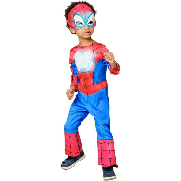 SPIDERMAN svítící ve tmě dětský kostým velikost XXS(98-104cm) (obrázek 3)