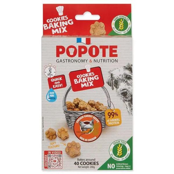 Pečicí směs Popote kuřecí Grain Free pro psy 200g