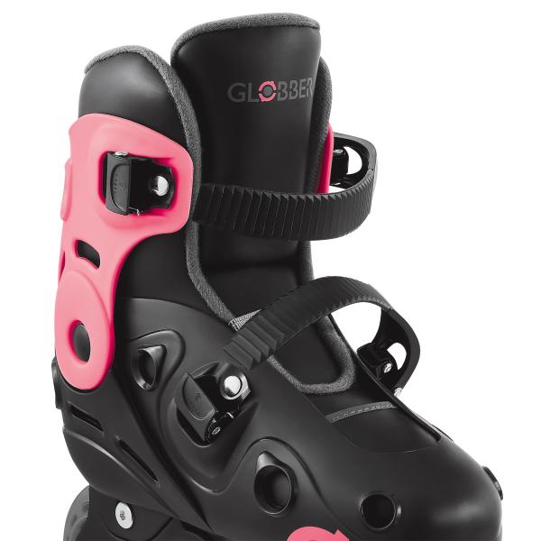 Globber Nastavitelné inline brusle 34-37 Black-Coral Pink