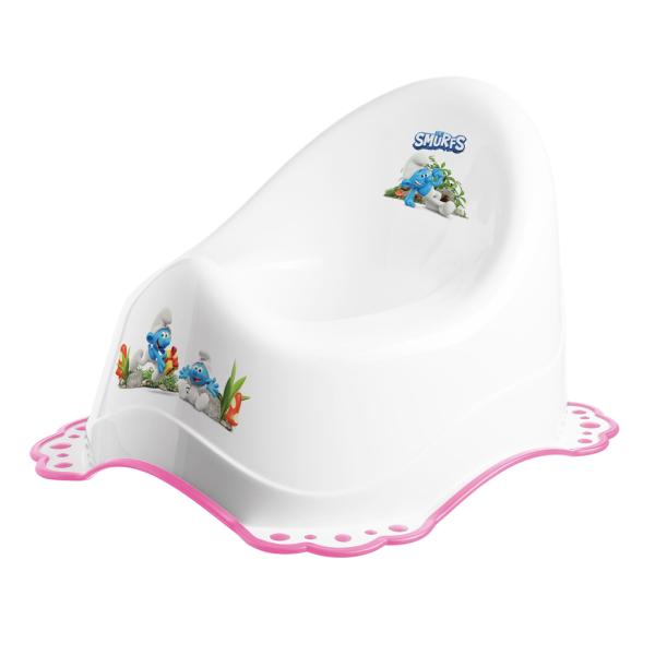 MALTEX Nočník protišmykový Šmolkovia - Pink