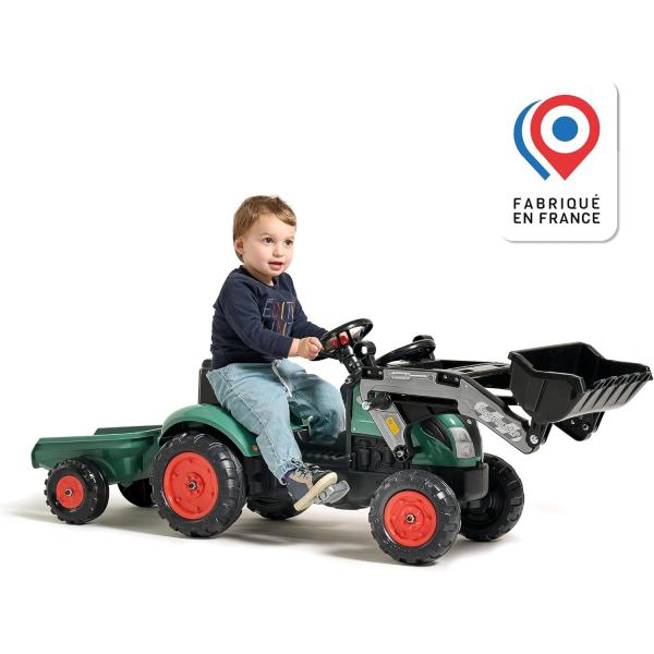 Falk Šlapací traktor 2054ML Farm Lander - Vintage s nakladačem a vlečkou (obrázek 3)