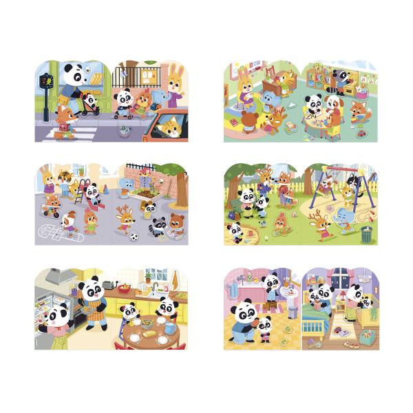 Janod Stickers Samolepky Můj den 70 ks od 3 let