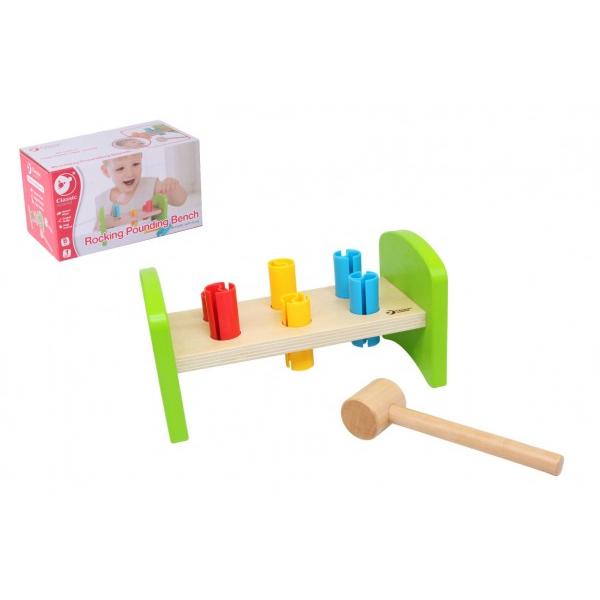 Zatloukačka s kladívkem dřevo/plast 8ks