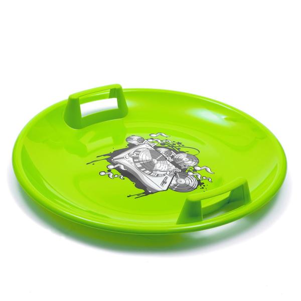 Sáňkovací talíř Baby Mix 60 cm MUSIC zelený