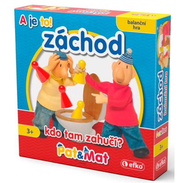 Pat a Mat záchod - balanční rodinná hra