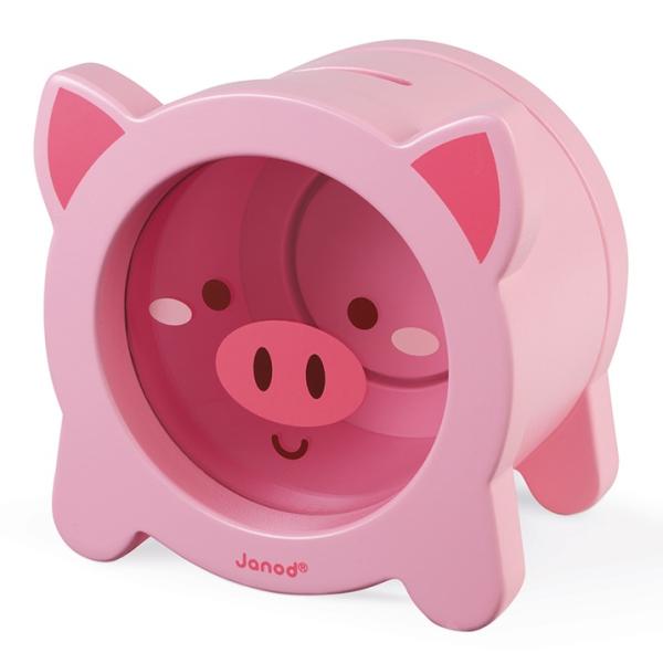 Janod Dřevěná pokladnička Prasátko (obrázek 3)