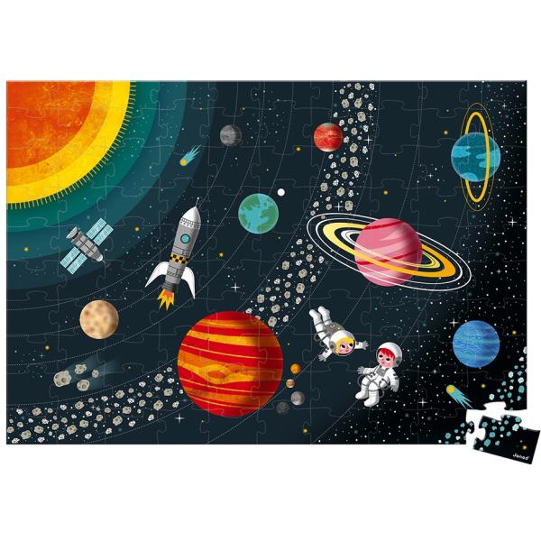 Janod Puzzle Vzdělávací Vesmír a sluneční soustava 100 ks