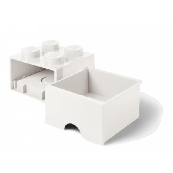 LEGO® úložný box 4 - se zásuvkou bílá 250 x 250 x 180 mm (obrázek 3)