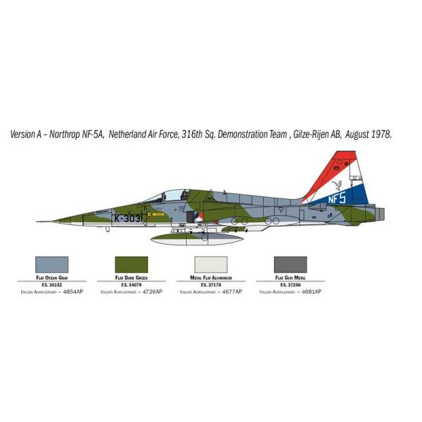 Model Kit letadlo 1441 - F-5A Freedom Fighter (1:72) (obrázek 4)