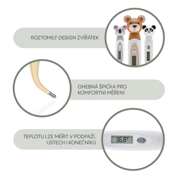 Digitální teploměr s ohybným hrotem, Koala (obrázek 3)