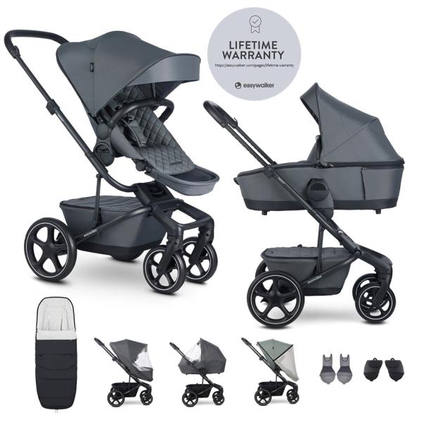 EASYWALKER Set XXL kočík kombinovaný Harvey5 Premium Mineral Grey s príslušenstvom