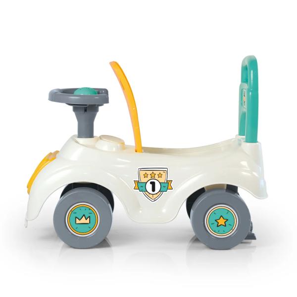 Dolu Odrážedlo auto s opěradlem, bílá (obrázek 3)