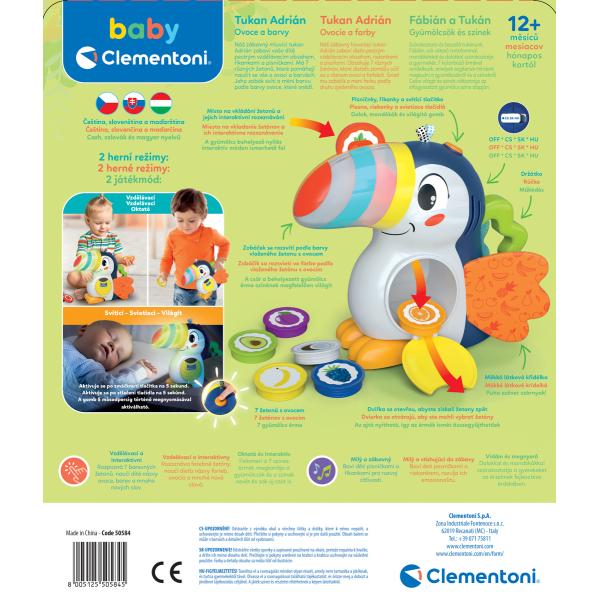 Clemmy baby - Interaktivní Tukan, poznávání ovoce a barev (obrázek 7)