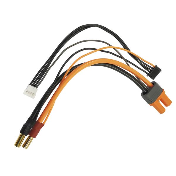 Spektrum nabíjací kábel IC5 batérie - 5mm samec pozlátený 15cm