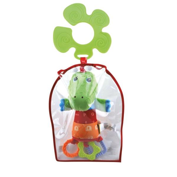 Úchytka na kočárek – krokodýl KrokoBloko v displeji po 12 ks