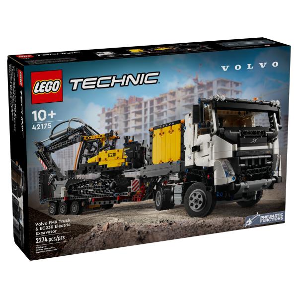 LEGO® Technic 42175 Nákladní auto Volvo FMX a elektrický bagr EC230 (obrázek 5)