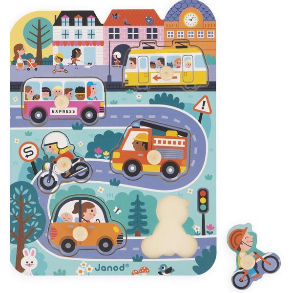 Janod Rompecabezas de madera En la ciudad