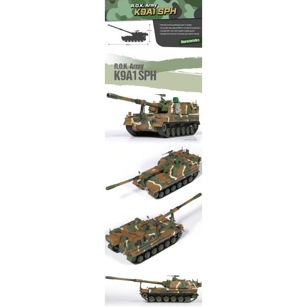 Model Kit military 13561 – R.O.K. Army K9A1 SPH (1:35)