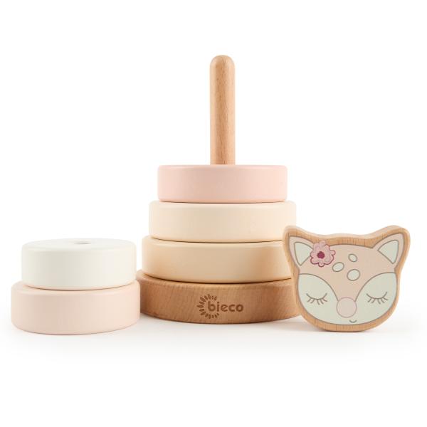 Bieco – Dřevěná stohovací věž – jelenček Ella