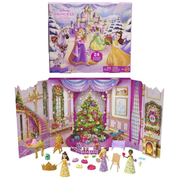 Mattel Disney Princess Malá bábika adventný kalendár 2025