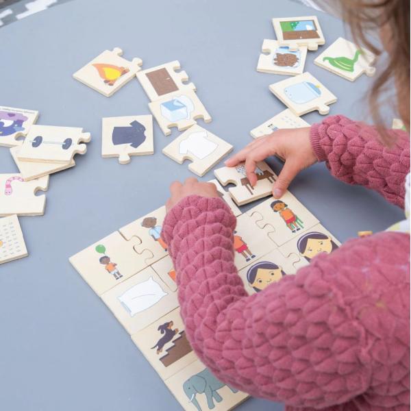 Bigjigs Toys Didaktické puzzle Co k sobě patří (obrázek 2)