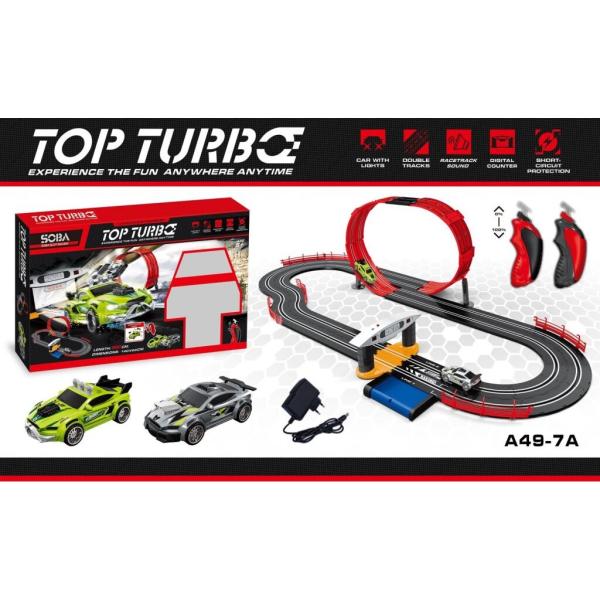 Autodráha se smyčkou 560 cm 2 auta