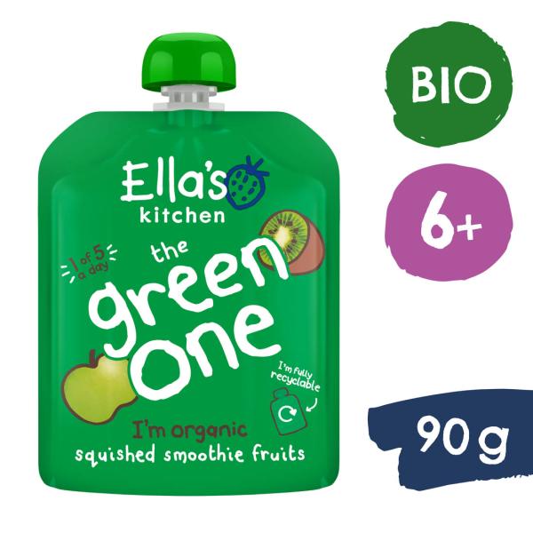 Ella’s Kitchen BIO GREEN ONE Kiwi s jablkem a banánem (5×90 g)