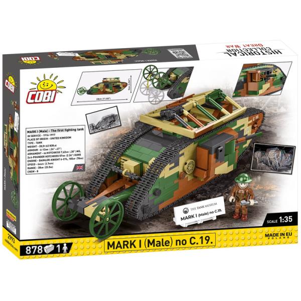 Cobi Great War Mark I no C.19., 1:35, 878k, 1f
