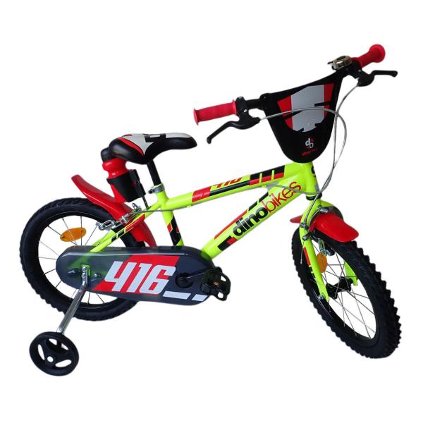 Dino Bikes – Dětské kolo 16″ 416US – zeleno – černé 2020