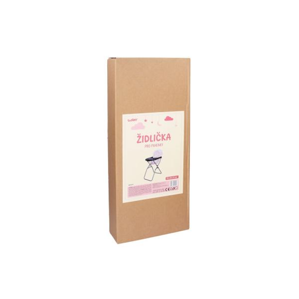 Židlička pro panenky 37x25x51 cm