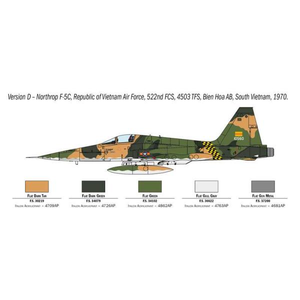 Model Kit letadlo 1441 - F-5A Freedom Fighter (1:72) (obrázek 7)