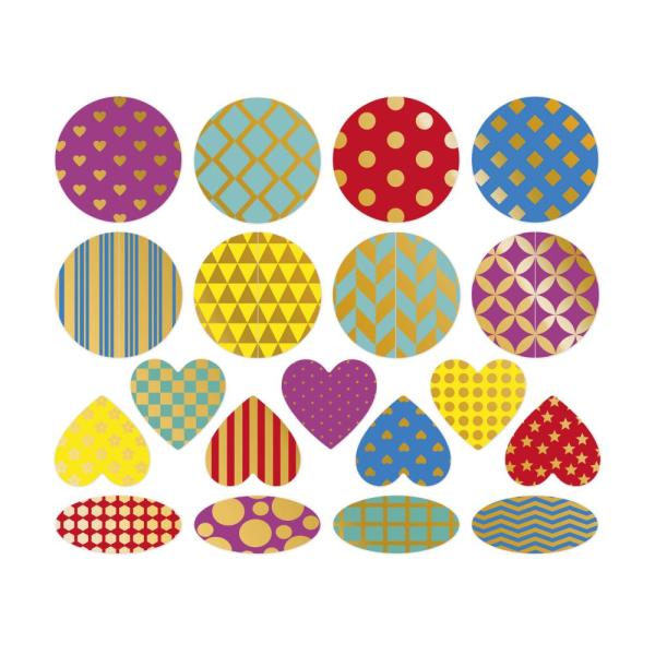 Janod Stickers Samolepky Geometrické tvary 150 ks (obrázek 5)