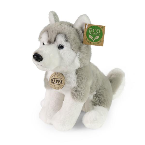 Plyšový pes husky sediaci 23 cm SOFT COLLECTION