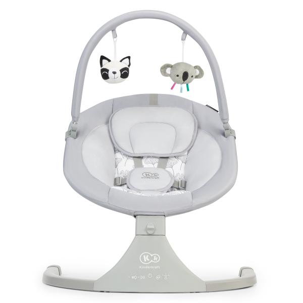 KINDERKRAFT Lehátko Houpající s melodií 2v1 Luli grey, do 9 kg