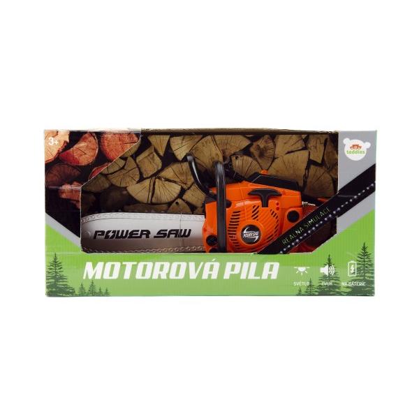 Motorová pila plast 40cm na baterie se zvukem v krabici (obrázek 3)