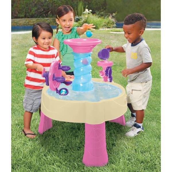Little Tikes Vodní stůl Spirálová fontána růžový 173769