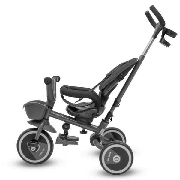 Dětská Tříkolka Baby Mix 5v1 RELAX 365° šedá