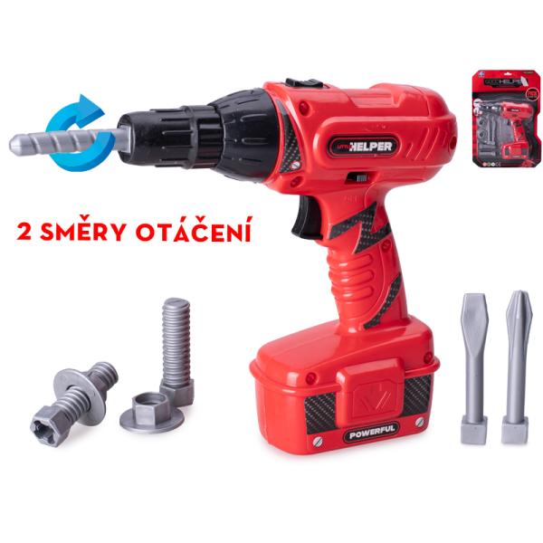 Vrták 18 cm na baterie s vrtáky