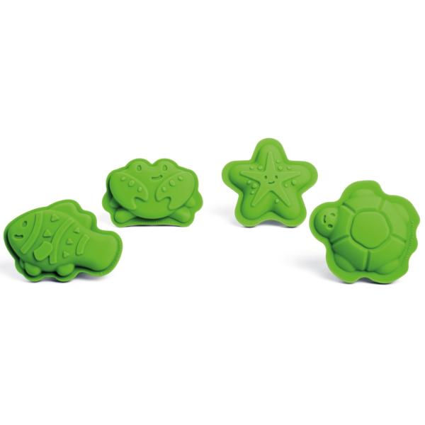 Bigjigs Toys Silikonové formičky zeleně Meadow (obrázek 3)