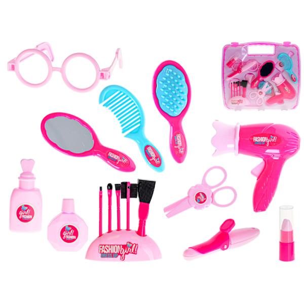 Set da parrucchiere 17 pezzi in una valigetta