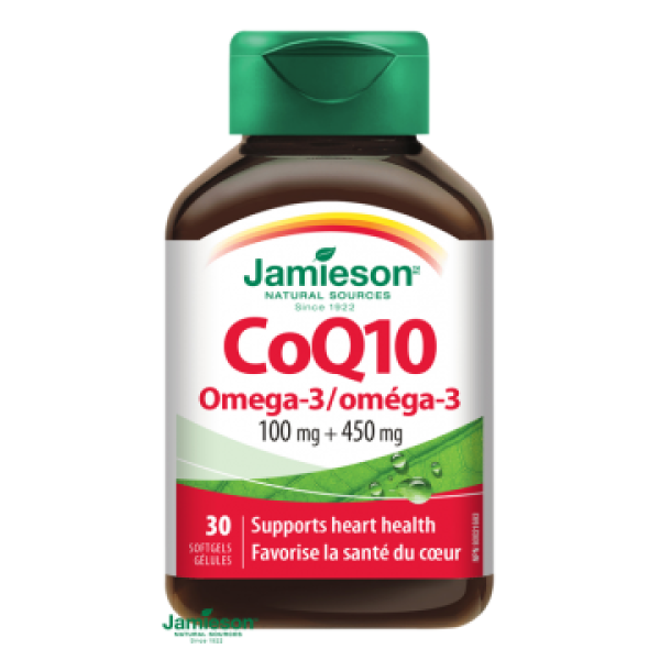 Jamieson Koenzym Q10 s Omega-3 30 tablet