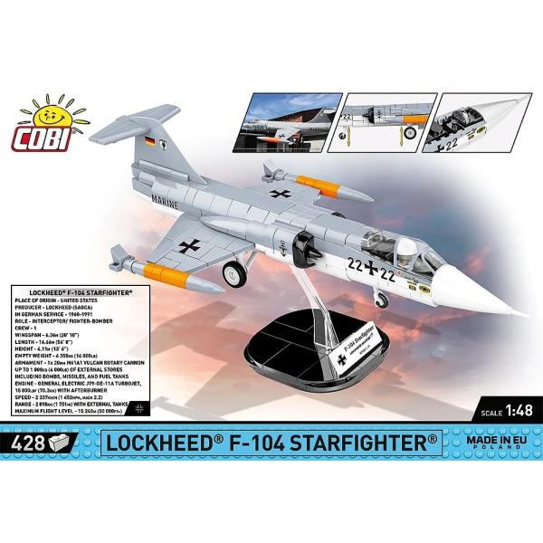 Cobi Armed Forces Lockheed F-104 Starfighter, 1:48, 420 k (obrázek 4)