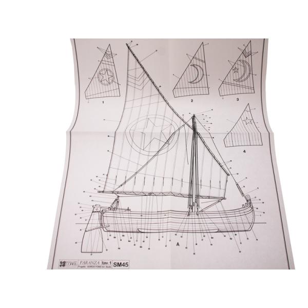 COREL Paranza rybářská loď 1:25 kit (obrázek 7)