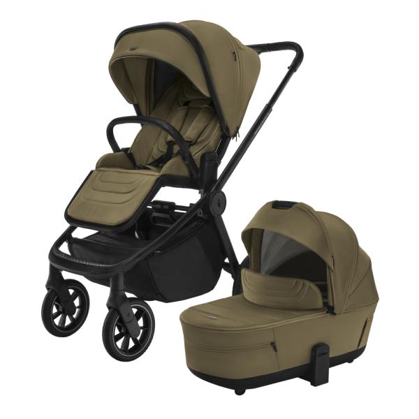 Sada sportovní kočárek Move Cross 5 + hluboká korba XL 5 + adaptéry, Toffee Brown