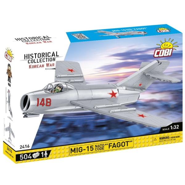 Cobi Korean War MIG-15 FAGOT, 1:32, 504 k, 1 f