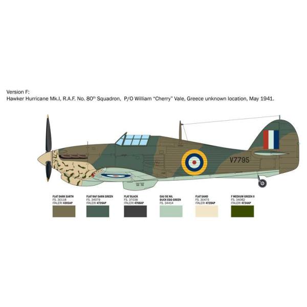Model Kit letadlo 2838 - Hurricane Mk.I esa (1:48) (obrázek 8)